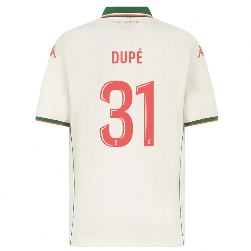 Danxen Kinderen Maxime Dupé #31 Wit Groen Uitshirt Uittenue 2025/26 T-Shirt