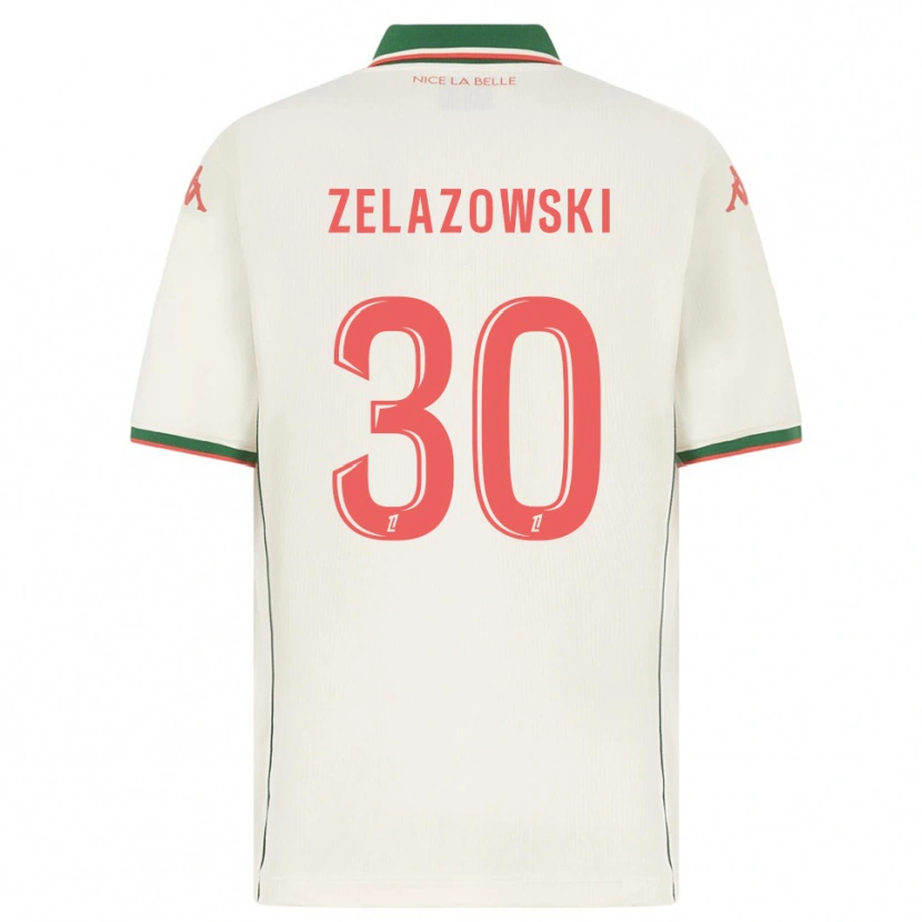 Danxen Kinderen Bartosz Zelazowski #30 Wit Groen Uitshirt Uittenue 2025/26 T-Shirt
