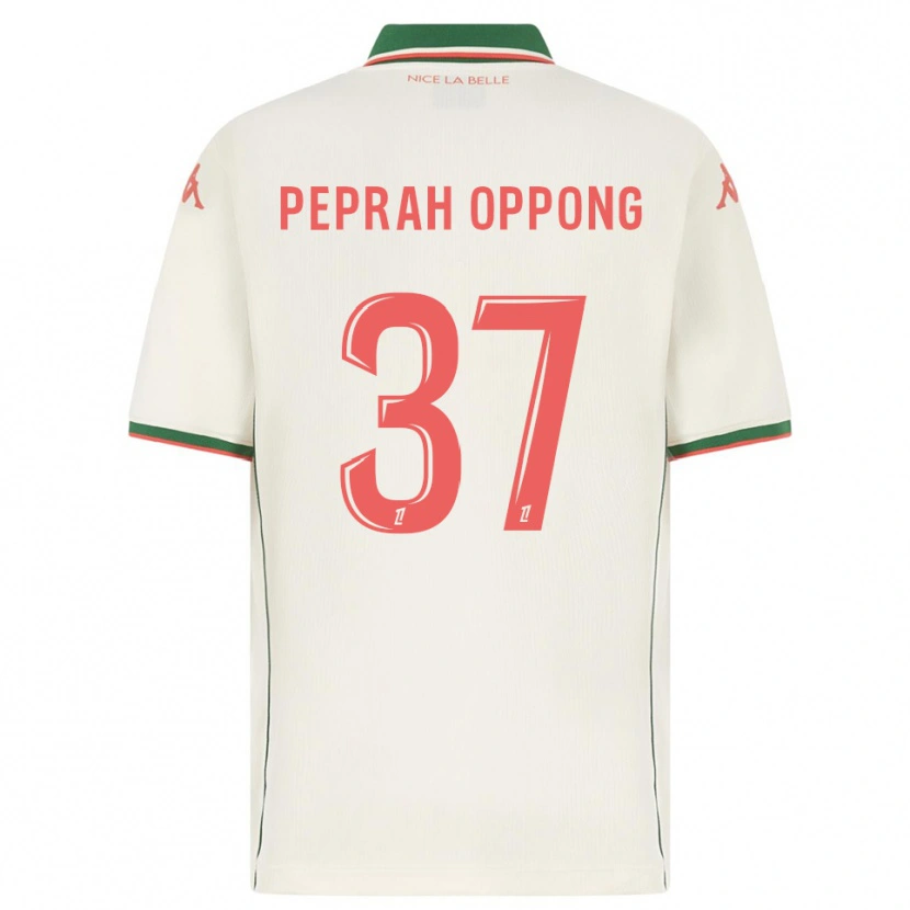 Danxen Kinderen Kojo Peprah Oppong #37 Wit Groen Uitshirt Uittenue 2025/26 T-Shirt