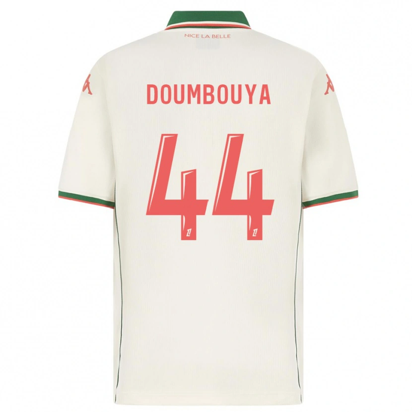 Danxen Kinderen Amidou Doumbouya #44 Wit Groen Uitshirt Uittenue 2025/26 T-Shirt