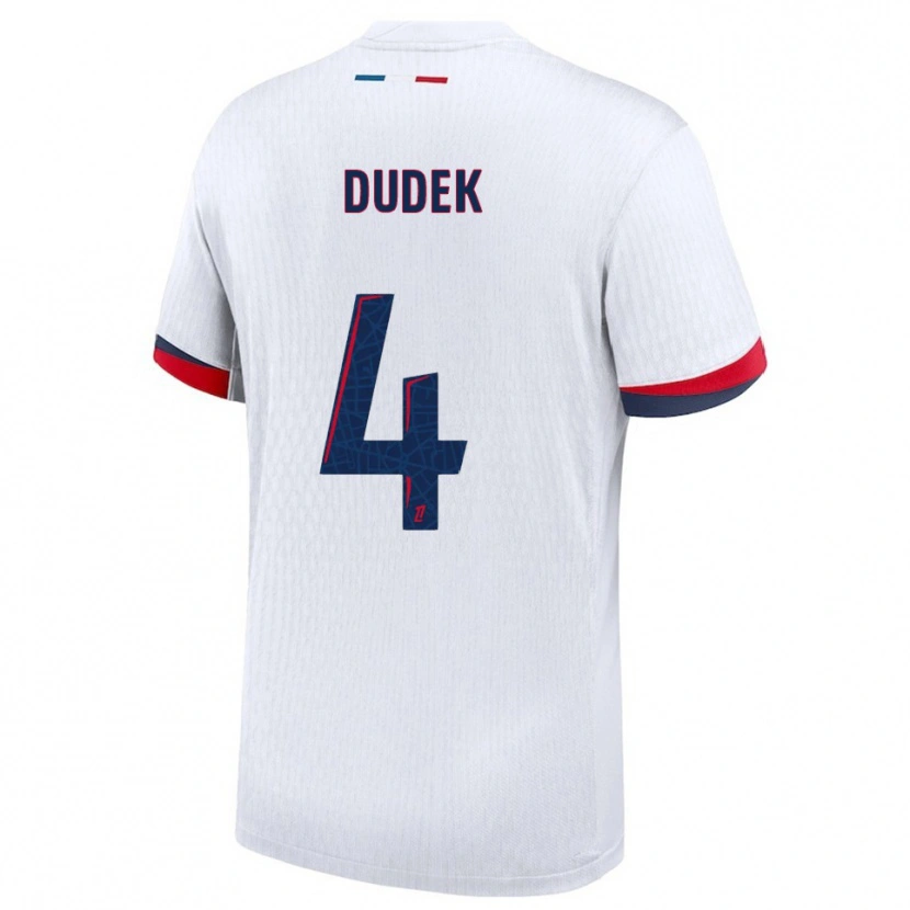 Danxen Kinderen Paulina Dudek #4 Wit Rood Uitshirt Uittenue 2025/26 T-Shirt