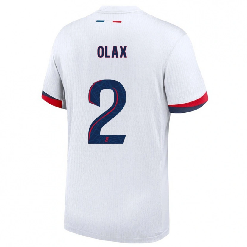 Danxen Kinderen Djamy Olax #2 Wit Rood Uitshirt Uittenue 2025/26 T-Shirt