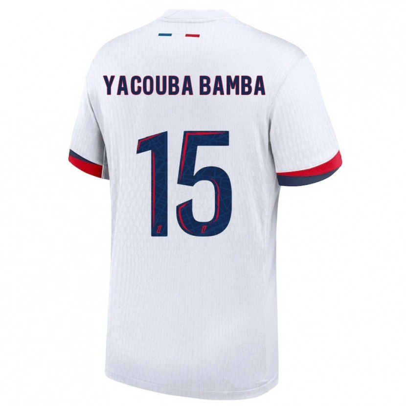 Danxen Kinderen Ben Yacouba Bamba #15 Wit Rood Uitshirt Uittenue 2025/26 T-Shirt