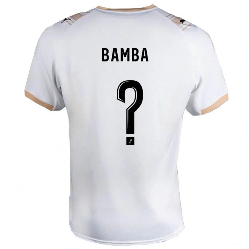 Danxen Kinderen Mohamed Bamba #0 Wit Zwart Uitshirt Uittenue 2025/26 T-Shirt