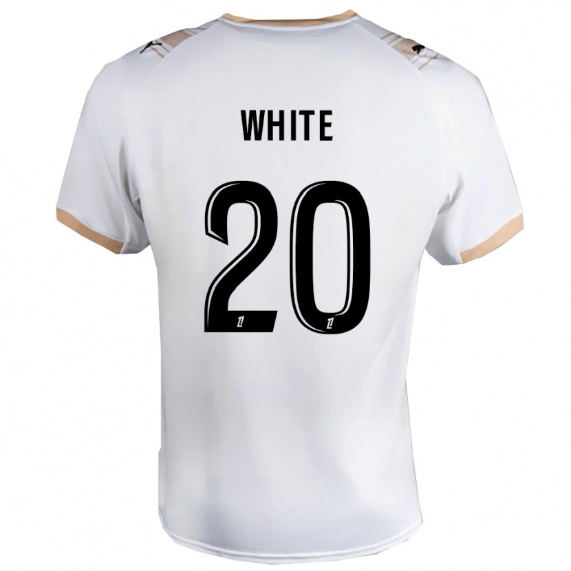 Danxen Kinderen Morgan White #20 Wit Zwart Uitshirt Uittenue 2025/26 T-Shirt