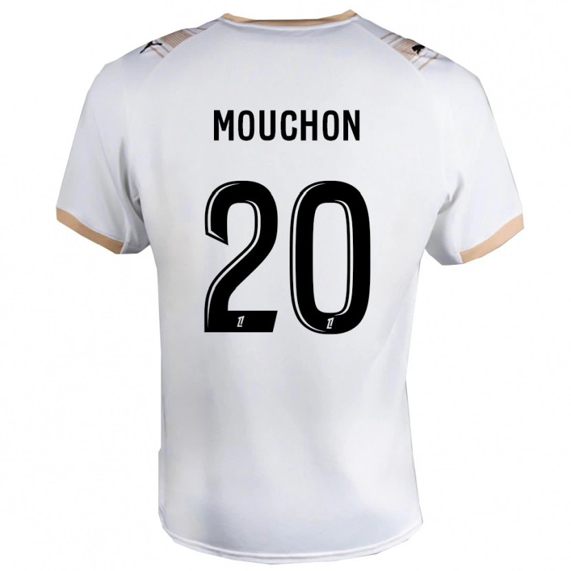 Danxen Kinderen Noemie Mouchon #20 Wit Zwart Uitshirt Uittenue 2025/26 T-Shirt
