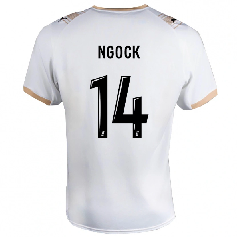 Danxen Kinderen Monique Ngock #14 Wit Zwart Uitshirt Uittenue 2025/26 T-Shirt