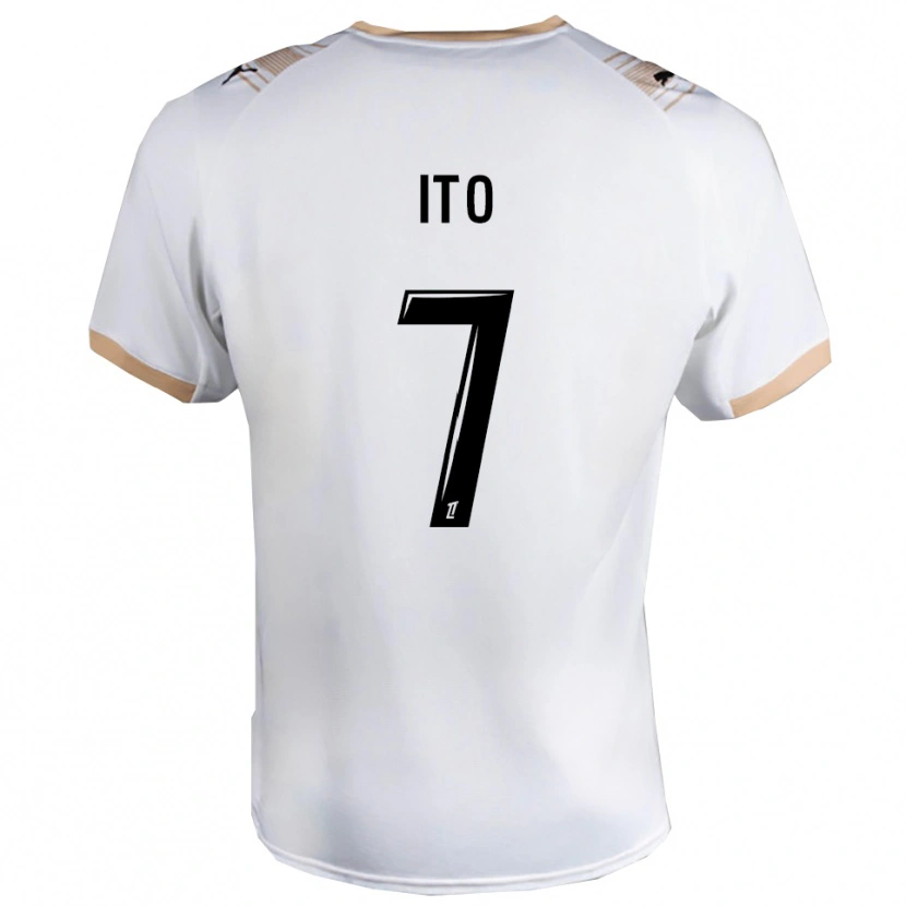 Danxen Kinderen Junya Ito #7 Wit Zwart Uitshirt Uittenue 2025/26 T-Shirt