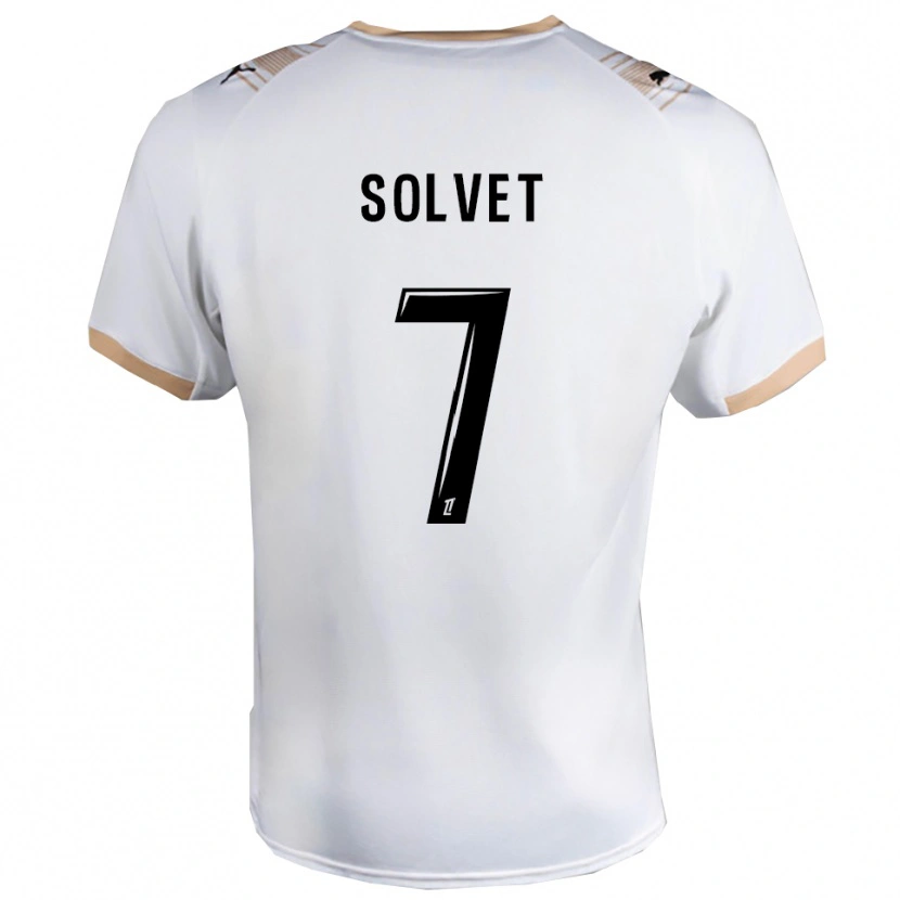 Danxen Kinderen Anddrys Solvet #7 Wit Zwart Uitshirt Uittenue 2025/26 T-Shirt