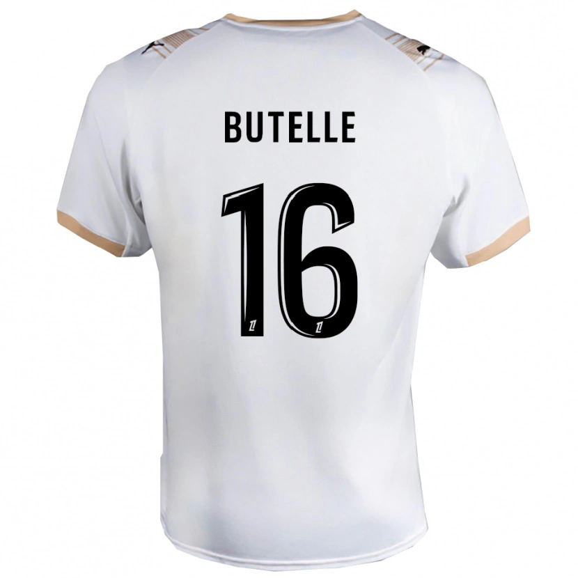 Danxen Kinderen Ludovic Butelle #16 Wit Zwart Uitshirt Uittenue 2025/26 T-Shirt
