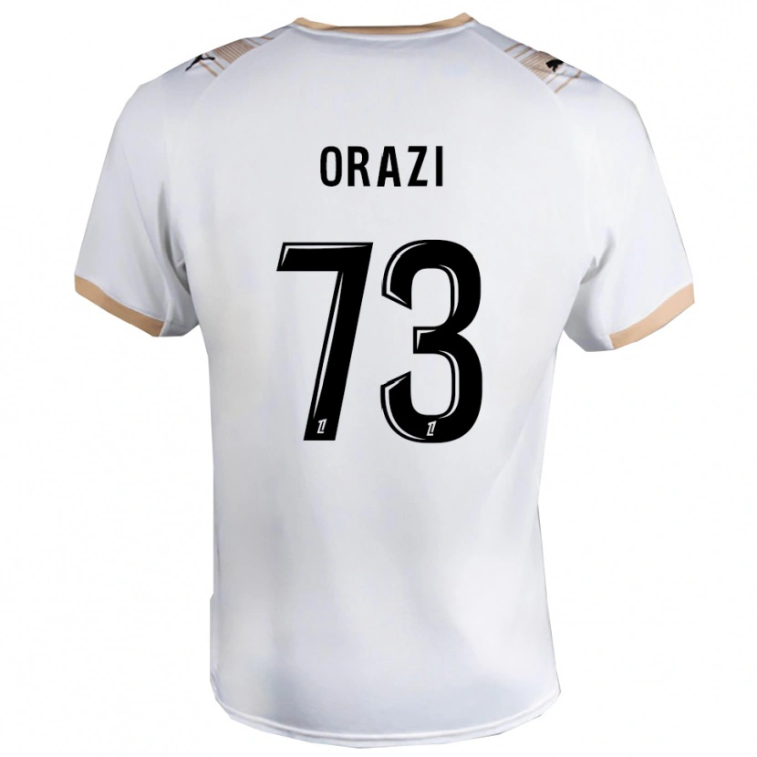 Danxen Kinderen Ike Orazi #73 Wit Zwart Uitshirt Uittenue 2025/26 T-Shirt