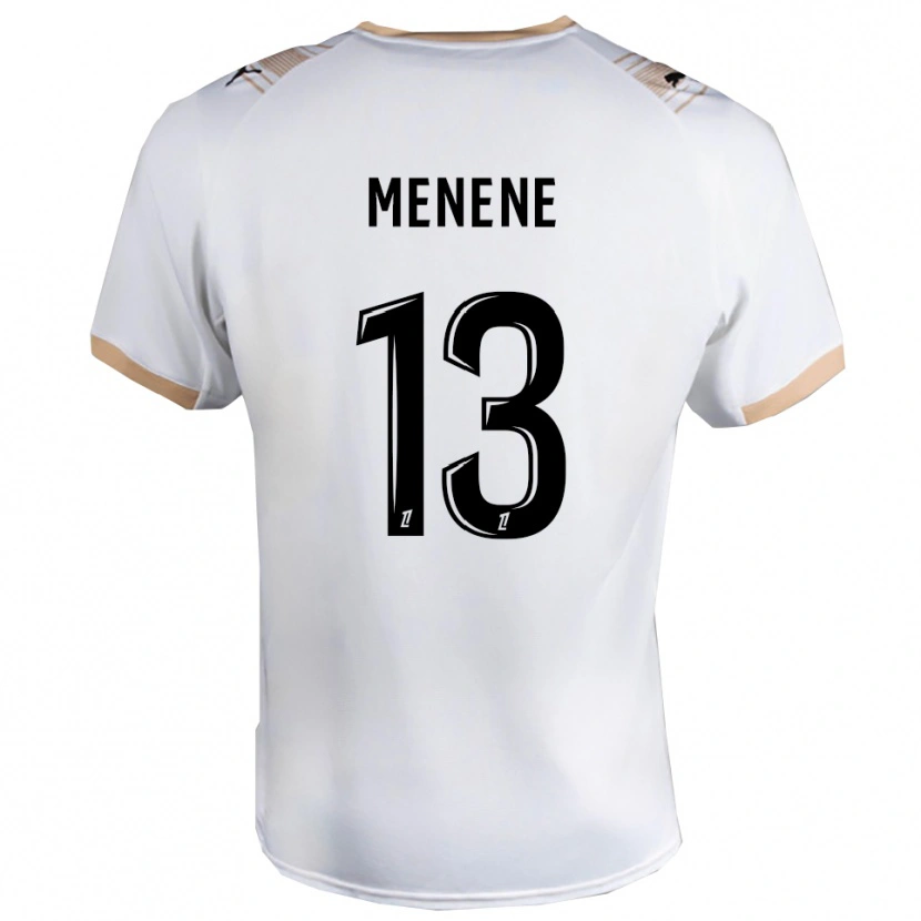 Danxen Kinderen Meyong Menene #13 Wit Zwart Uitshirt Uittenue 2025/26 T-Shirt