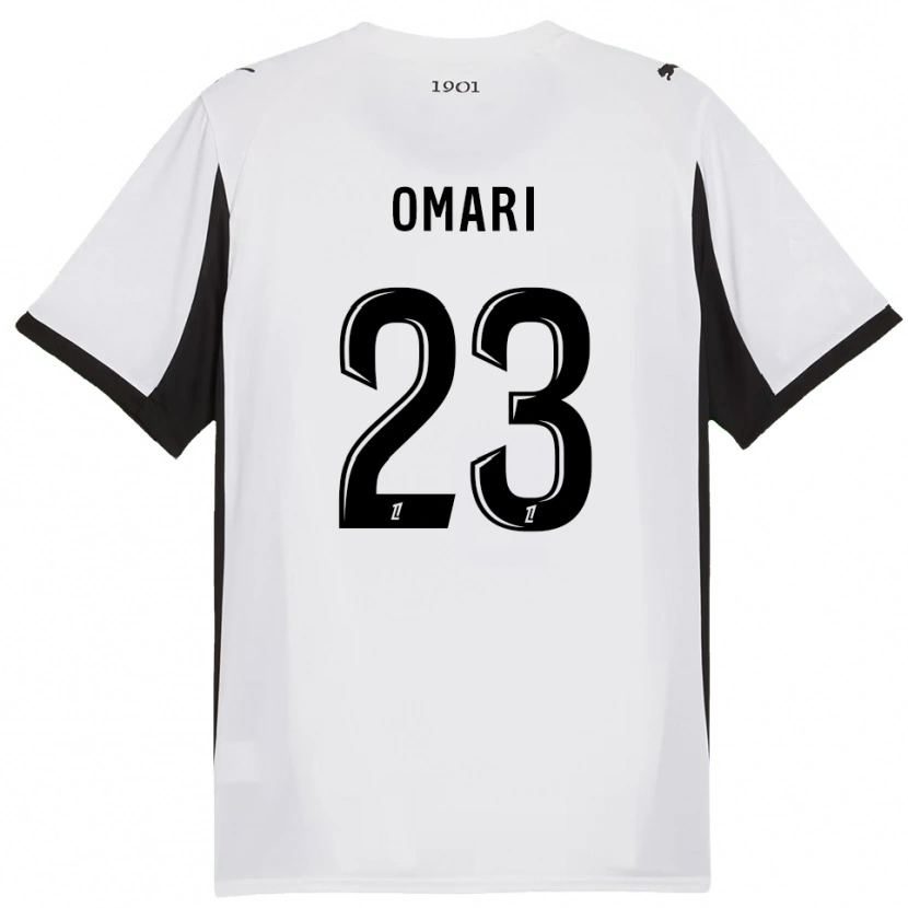 Danxen Kinderen Warmed Omari #23 Wit Zwart Uitshirt Uittenue 2025/26 T-Shirt