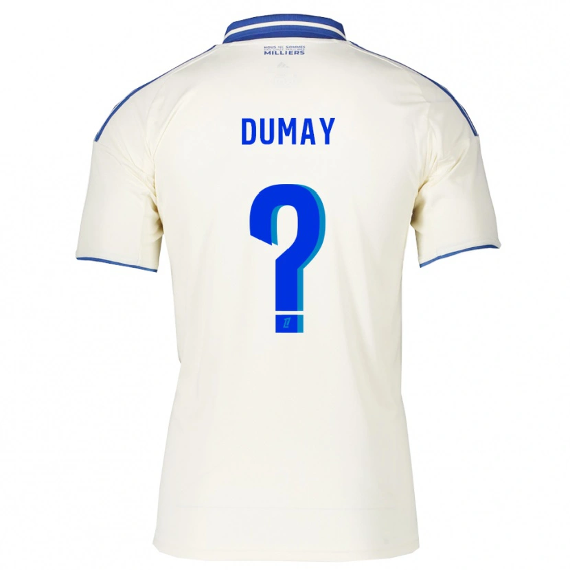 Danxen Kinderen Yoann Dumay #0 Champagne Blauw Uitshirt Uittenue 2025/26 T-Shirt