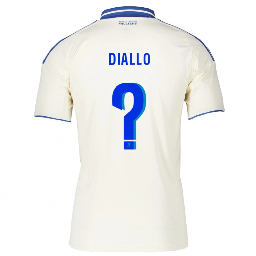 Danxen Kinderen Zoumana Diallo #0 Champagne Blauw Uitshirt Uittenue 2025/26 T-Shirt