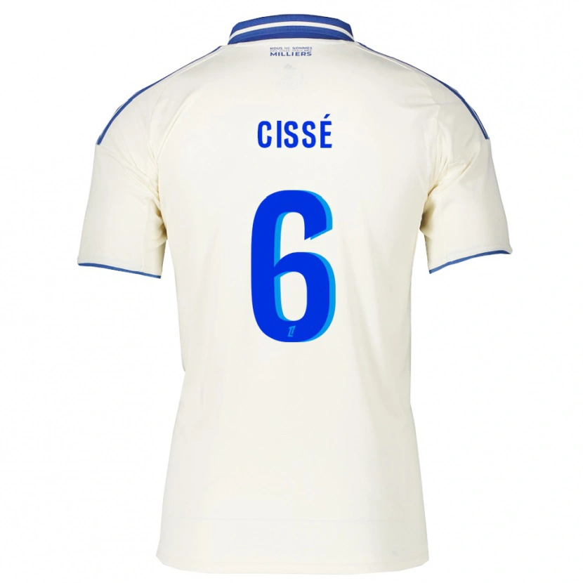 Danxen Kinderen Amadou Cissé #6 Champagne Blauw Uitshirt Uittenue 2025/26 T-Shirt