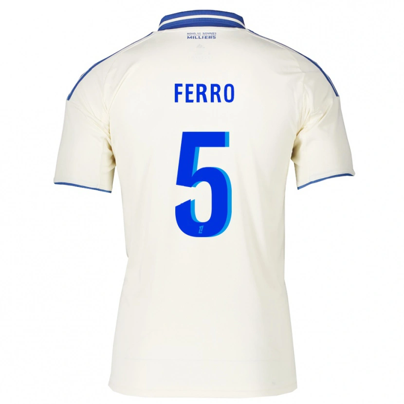 Danxen Kinderen Nolan Ferro #5 Champagne Blauw Uitshirt Uittenue 2025/26 T-Shirt