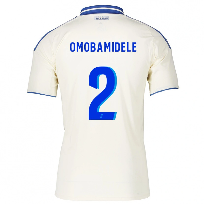 Danxen Kinderen Andrew Omobamidele #2 Champagne Blauw Uitshirt Uittenue 2025/26 T-Shirt
