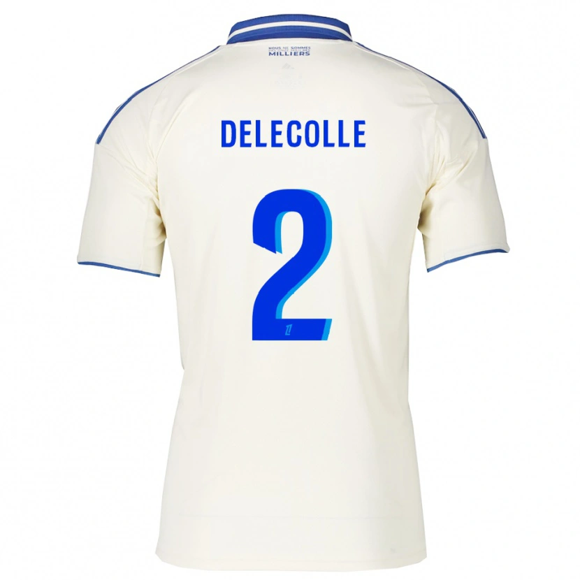 Danxen Kinderen Timéo Delecolle #2 Champagne Blauw Uitshirt Uittenue 2025/26 T-Shirt