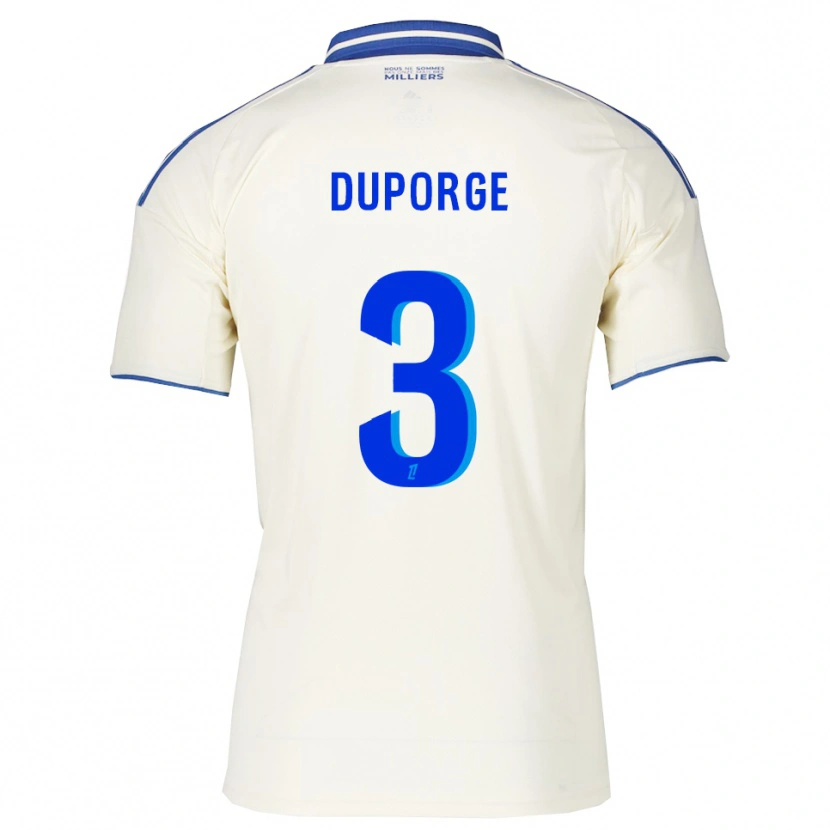 Danxen Kinderen Morgane Duporge #3 Champagne Blauw Uitshirt Uittenue 2025/26 T-Shirt