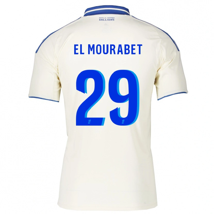 Danxen Kinderen Samir El Mourabet #29 Champagne Blauw Uitshirt Uittenue 2025/26 T-Shirt