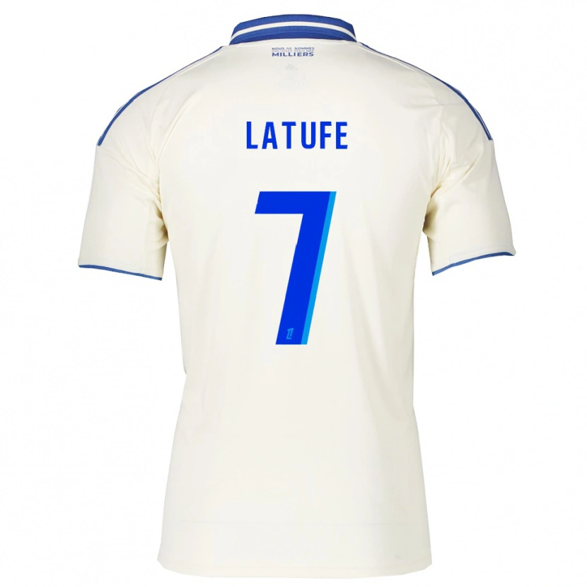 Danxen Kinderen Latufe Assoumani #7 Champagne Blauw Uitshirt Uittenue 2025/26 T-Shirt