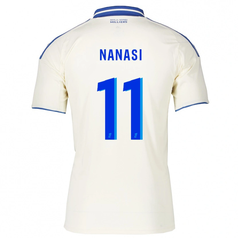 Danxen Kinderen Sebastian Nanasi #11 Champagne Blauw Uitshirt Uittenue 2025/26 T-Shirt