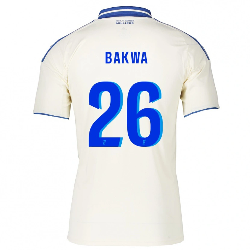 Danxen Kinderen Dilane Bakwa #26 Champagne Blauw Uitshirt Uittenue 2025/26 T-Shirt