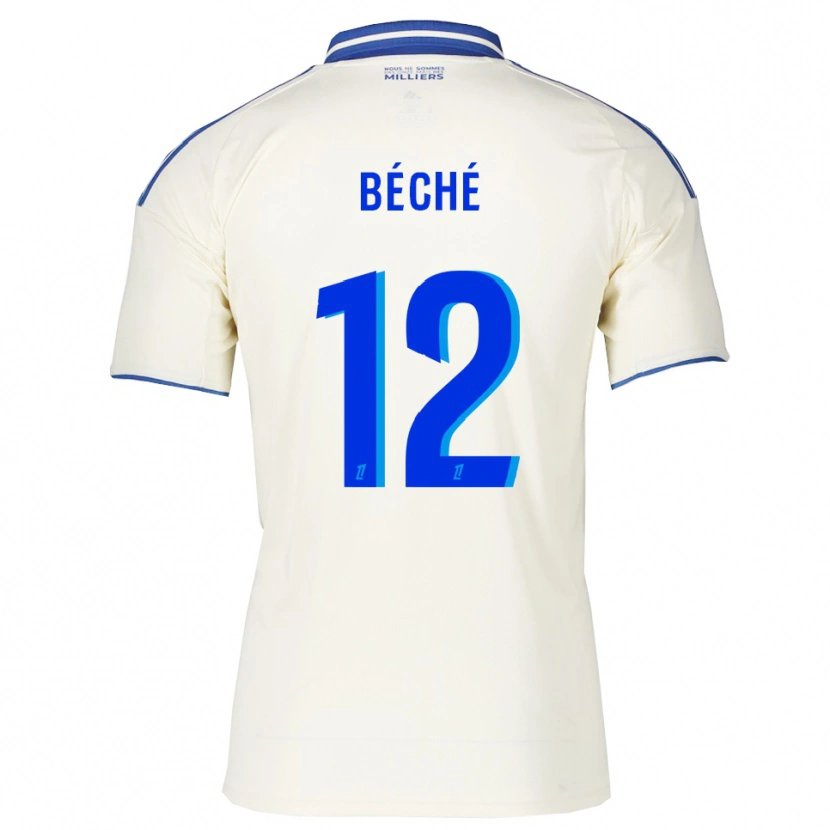 Danxen Kinderen Amandine Béché #12 Champagne Blauw Uitshirt Uittenue 2025/26 T-Shirt