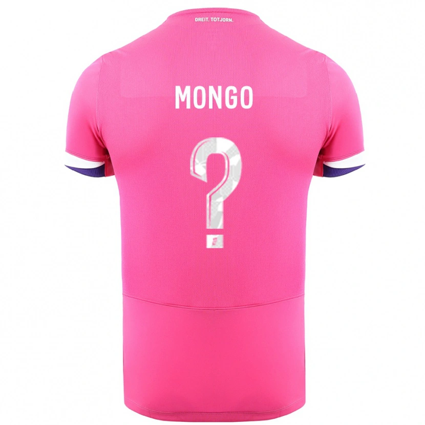 Danxen Kinderen Pierre-Wyatt Mongo #0 Roze Wit Uitshirt Uittenue 2025/26 T-Shirt
