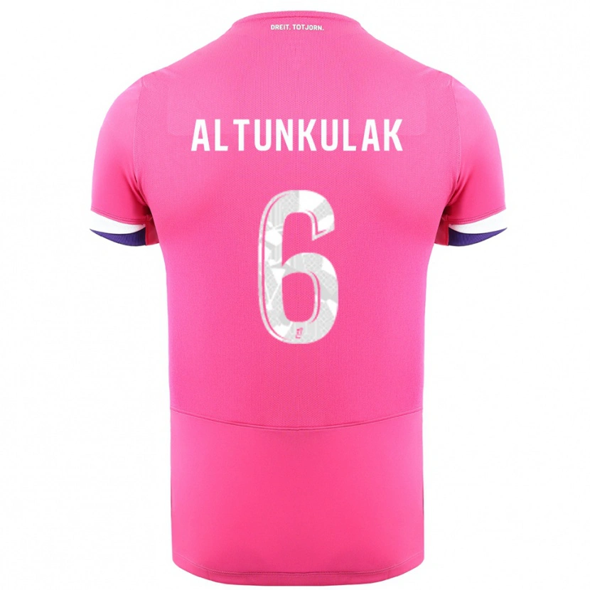 Danxen Kinderen Selen Altunkulak #6 Roze Wit Uitshirt Uittenue 2025/26 T-Shirt