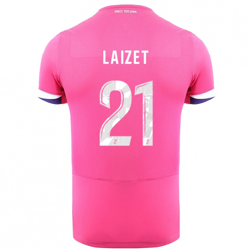 Danxen Kinderen Emma Laizet #21 Roze Wit Uitshirt Uittenue 2025/26 T-Shirt