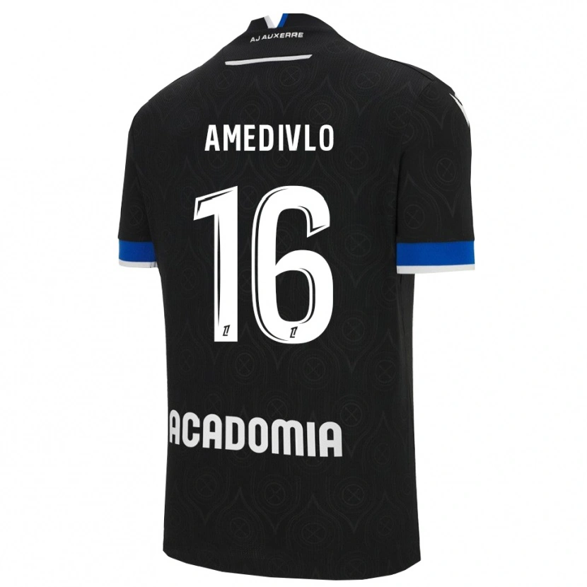 Danxen Kinderen Rayann Amedivlo #16 Zwart Wit Uitshirt Uittenue 2025/26 T-Shirt