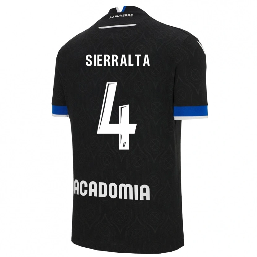 Danxen Kinderen Francisco Sierralta #4 Zwart Wit Uitshirt Uittenue 2025/26 T-Shirt