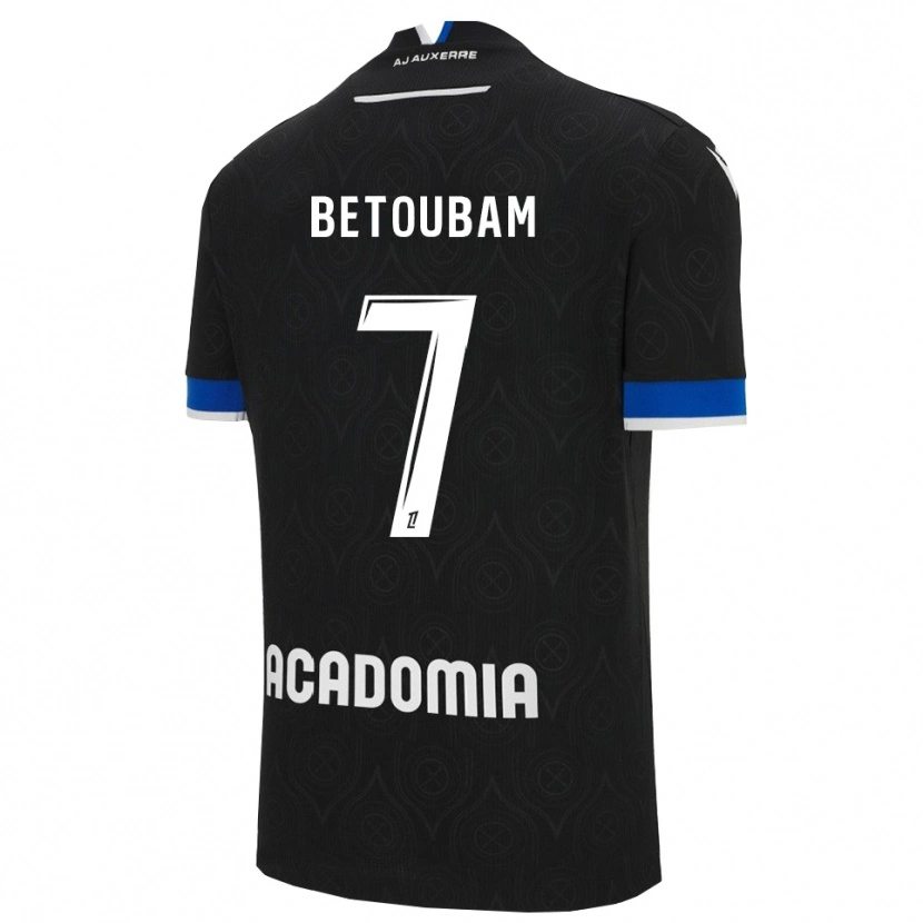 Danxen Kinderen Clément Betoubam #7 Zwart Wit Uitshirt Uittenue 2025/26 T-Shirt