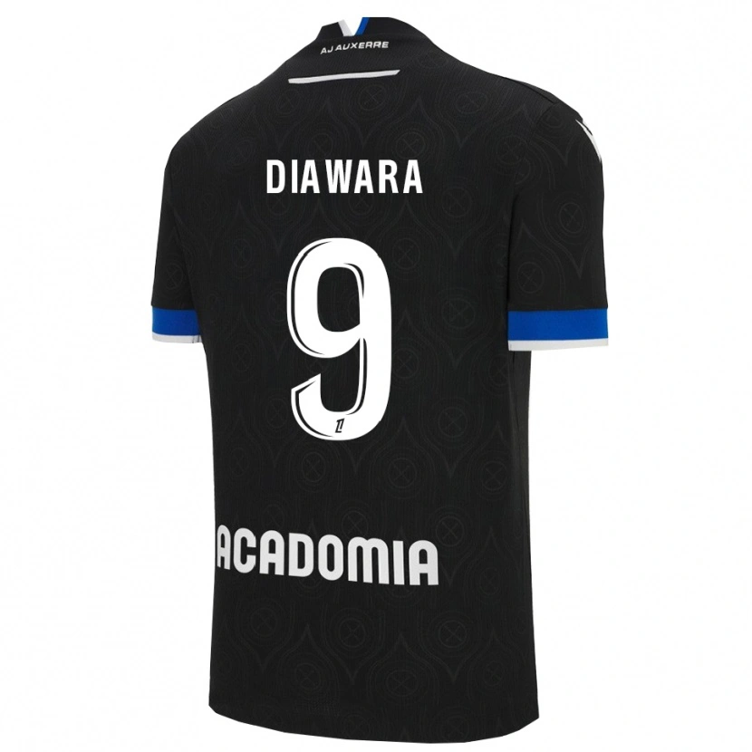 Danxen Kinderen Tidiane Diawara #9 Zwart Wit Uitshirt Uittenue 2025/26 T-Shirt