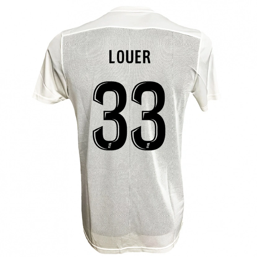 Danxen Kinderen Marius Louër #33 Zwart Wit Uitshirt Uittenue 2025/26 T-Shirt