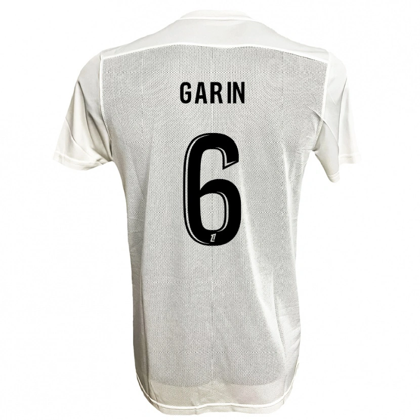 Danxen Kinderen Ilann Garin #6 Zwart Wit Uitshirt Uittenue 2025/26 T-Shirt