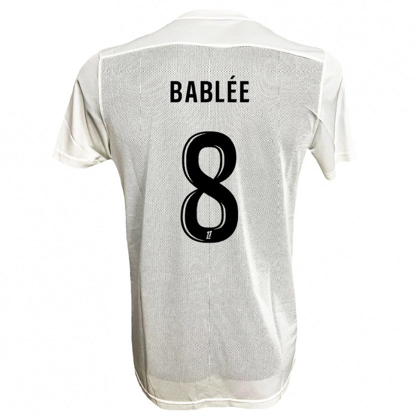 Danxen Kinderen Alix Bablée #8 Zwart Wit Uitshirt Uittenue 2025/26 T-Shirt