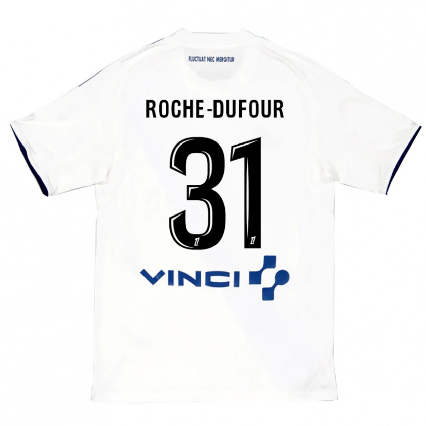Danxen Kinderen Kenza Roche Dufour #31 Wit Blauw Uitshirt Uittenue 2025/26 T-Shirt