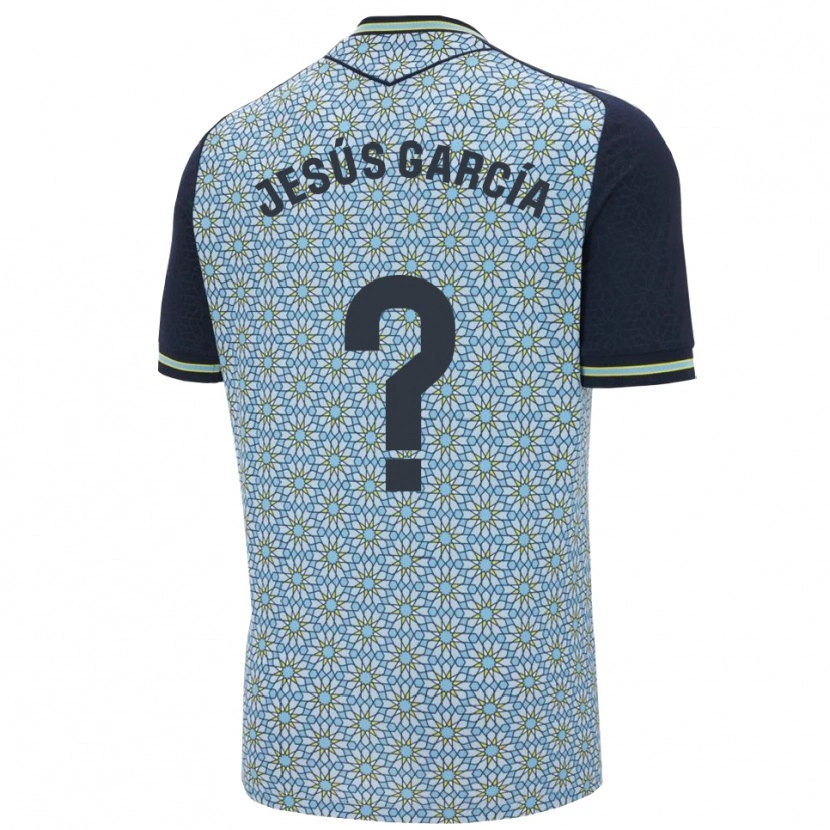 Danxen Kinderen Jesús García #0 Blauw Marineblauw Uitshirt Uittenue 2025/26 T-Shirt