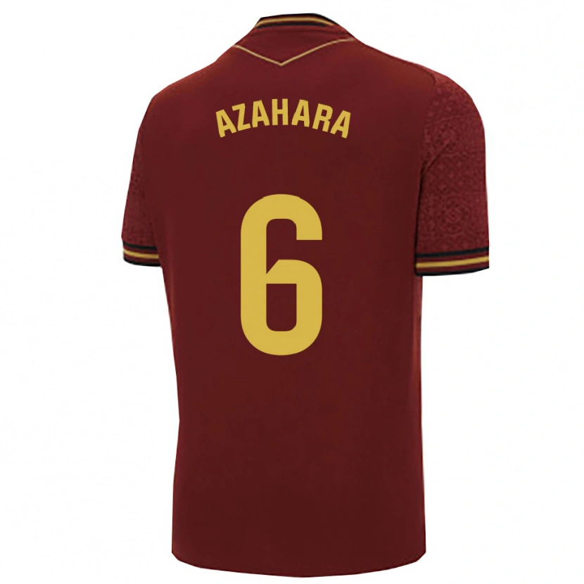 Danxen Kinderen Azahara #6 Bordeaux Goud Uitshirt Uittenue 2025/26 T-Shirt