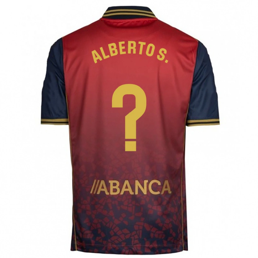 Danxen Kinderen Alberto Sánchez #0 Rood Marineblauw Uitshirt Uittenue 2025/26 T-Shirt