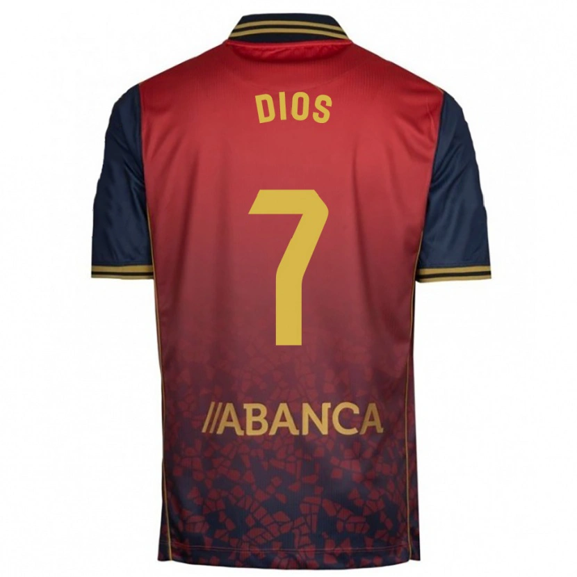 Danxen Kinderen Eva Dios #7 Rood Marineblauw Uitshirt Uittenue 2025/26 T-Shirt