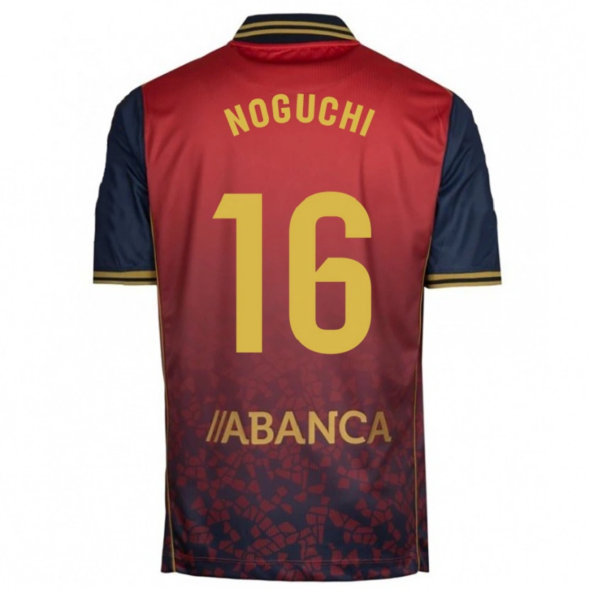 Danxen Kinderen Ayaka Noguchi #16 Rood Marineblauw Uitshirt Uittenue 2025/26 T-Shirt