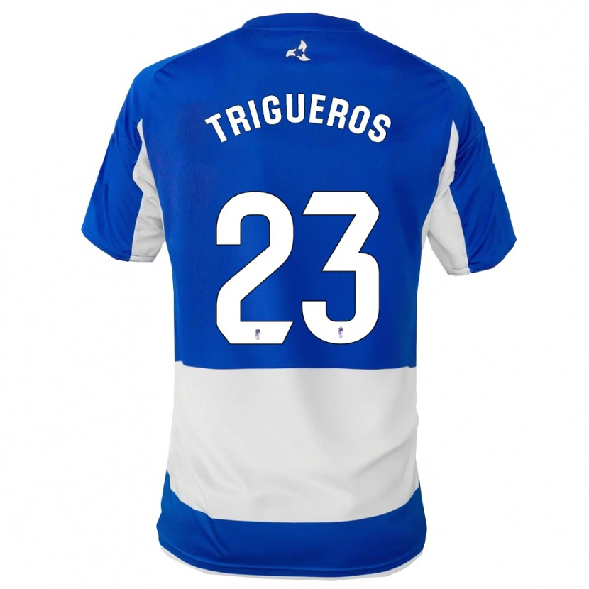 Danxen Kinderen Manu Trigueros #23 Blauw Wit Uitshirt Uittenue 2025/26 T-Shirt