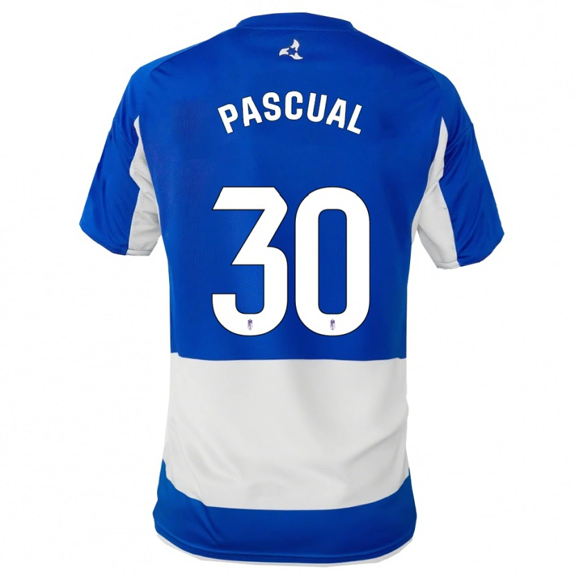 Danxen Kinderen Jorge Pascual #30 Blauw Wit Uitshirt Uittenue 2025/26 T-Shirt