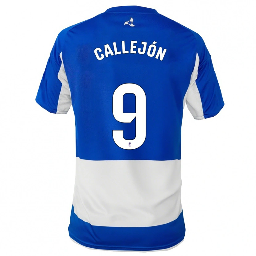 Danxen Kinderen Jose Callejon #9 Blauw Wit Uitshirt Uittenue 2025/26 T-Shirt