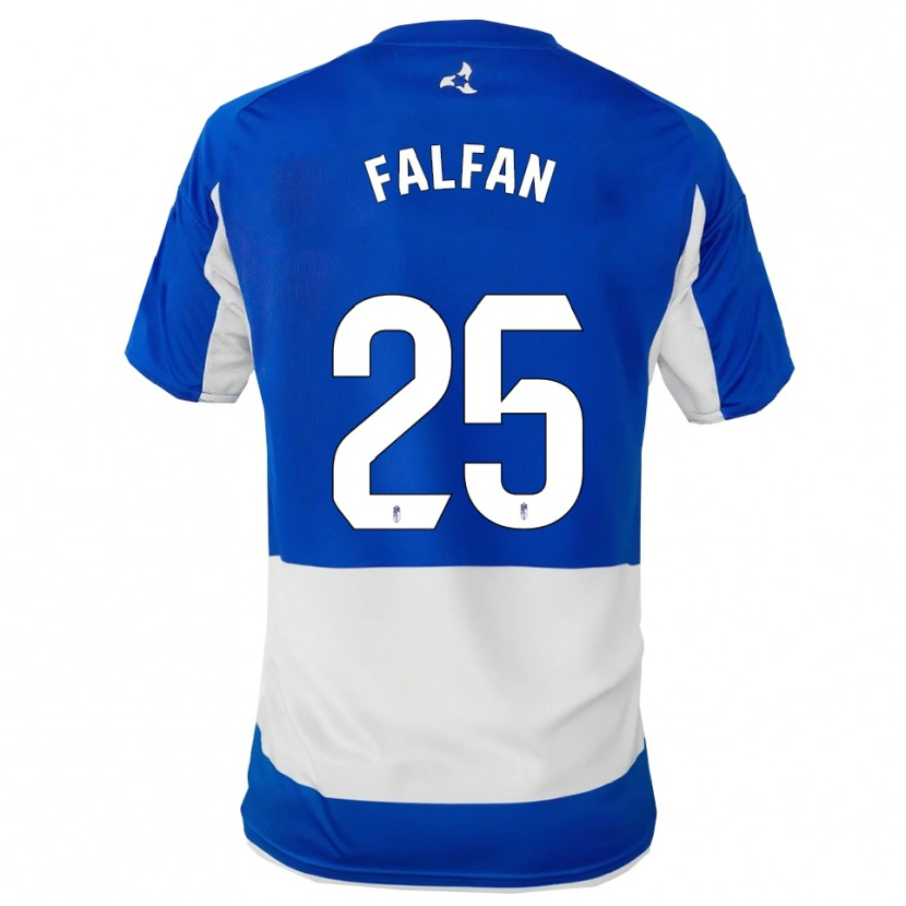 Danxen Kinderen Daiana Falfán #25 Blauw Wit Uitshirt Uittenue 2025/26 T-Shirt