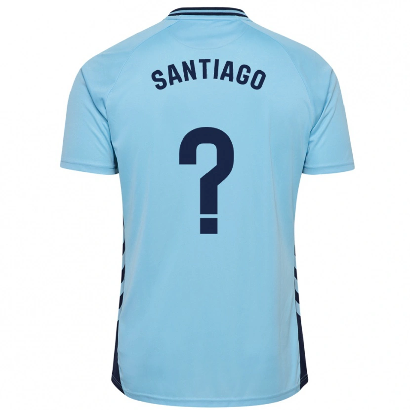 Danxen Kinderen Eduardo Santiago #0 Hemelsblauw Uitshirt Uittenue 2025/26 T-Shirt